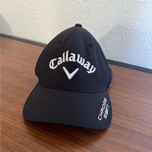 Callaway Black Cap with White Logo